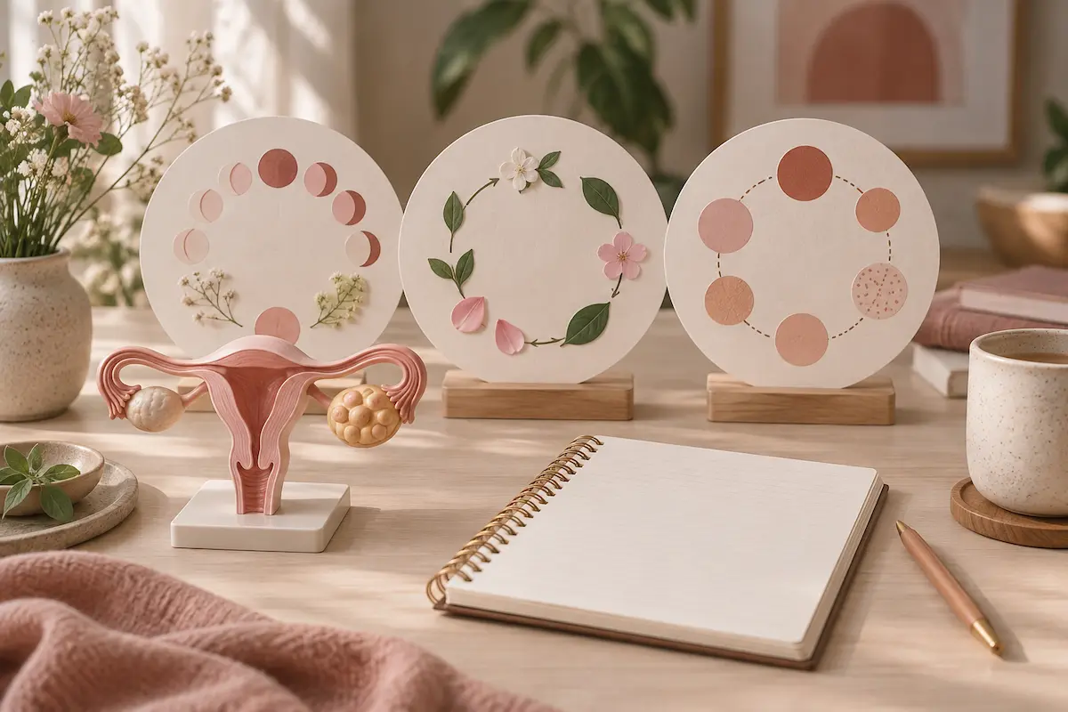 Module 2 – Troubles du cycle et SOPK
Maquette de l’appareil reproducteur féminin et représentations des variations du cycle menstruel et du SOPK.